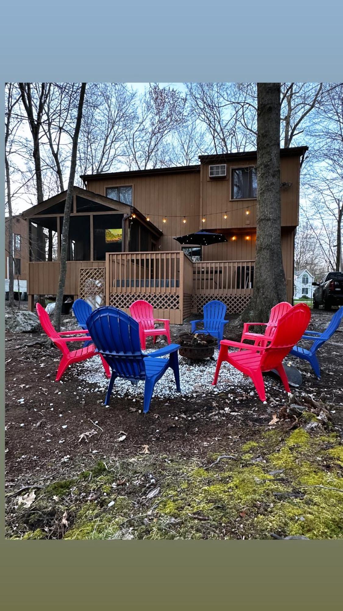 Cozy Cabin At Poconos With Hot Tub And Fire Pit Ийст Страудсбърг Екстериор снимка